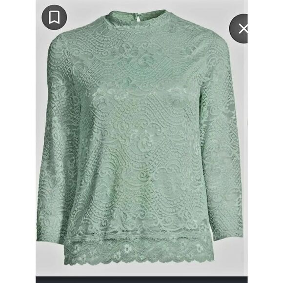 NWT NO BOUNDARIES FULLY LINED LACE TOP - Picture 1 of 3